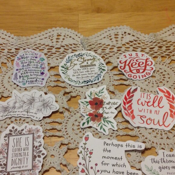 Bible Quotes and Christian Inspiration Stickers Bundle - Picture 2 of 5